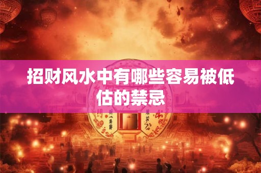招财风水中有哪些容易被低估的禁忌