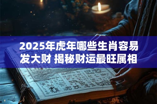 2025年虎年哪些生肖容易发大财 揭秘财运最旺属相