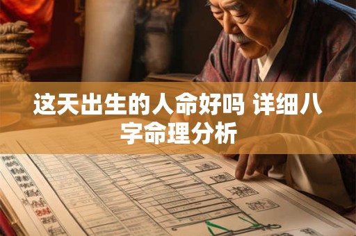 这天出生的人命好吗 详细八字命理分析