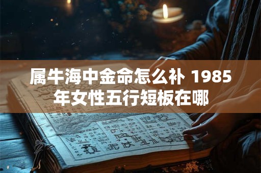 属牛海中金命怎么补 1985年女性五行短板在哪