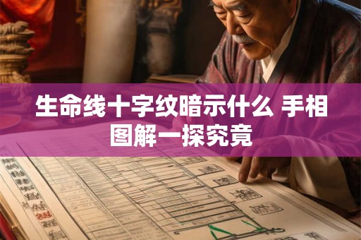 生命线十字纹暗示什么 手相图解一探究竟