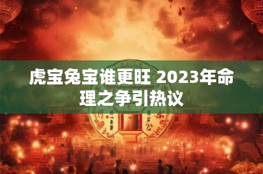 虎宝兔宝谁更旺 2023年命理之争引热议