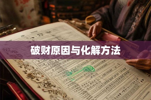 破财原因与化解方法
