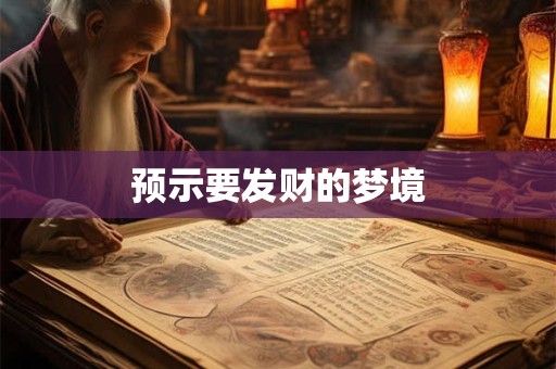 预示要发财的梦境