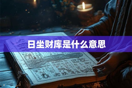 日坐财库是什么意思