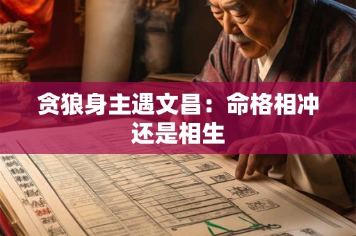 贪狼身主遇文昌：命格相冲还是相生