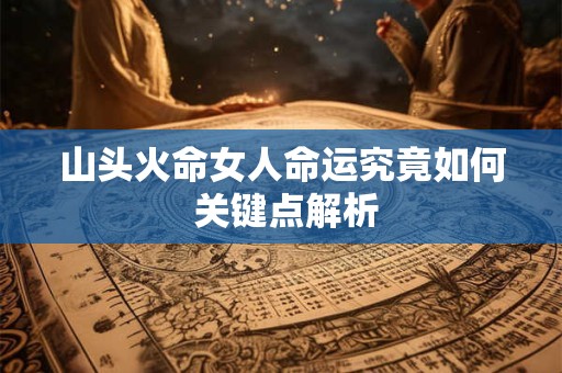 山头火命女人命运究竟如何 关键点解析