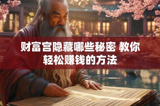 财富宫隐藏哪些秘密 教你轻松赚钱的方法
