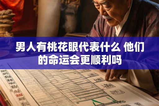 男人有桃花眼代表什么 他们的命运会更顺利吗