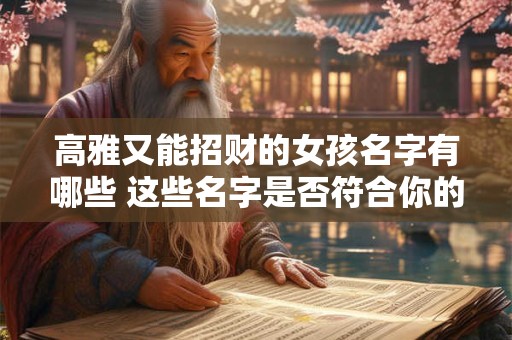 高雅又能招财的女孩名字有哪些 这些名字是否符合你的期待