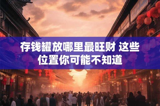 存钱罐放哪里最旺财 这些位置你可能不知道