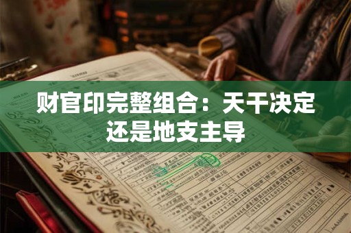 财官印完整组合：天干决定还是地支主导