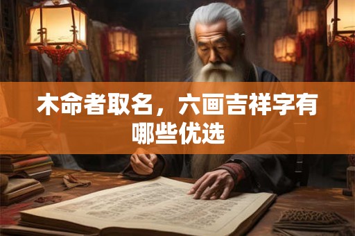 木命者取名，六画吉祥字有哪些优选