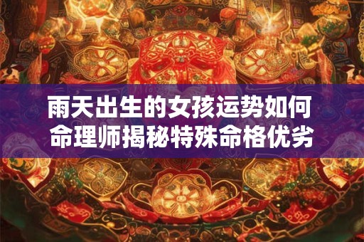 雨天出生的女孩运势如何 命理师揭秘特殊命格优劣