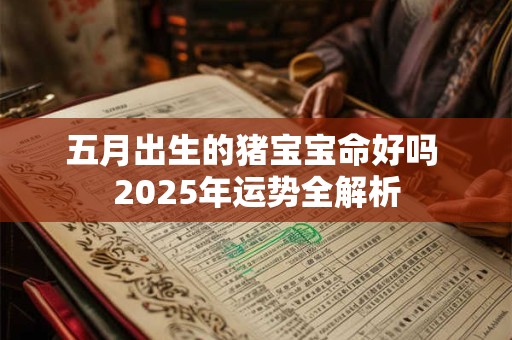 五月出生的猪宝宝命好吗 2025年运势全解析