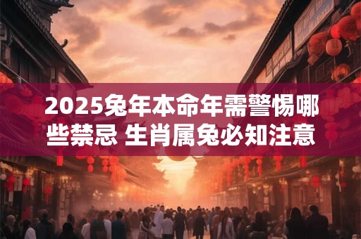 2025兔年本命年需警惕哪些禁忌 生肖属兔必知注意事项