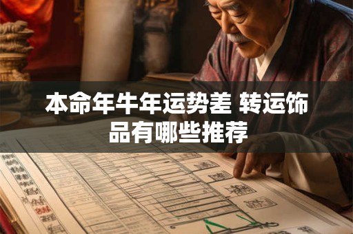 本命年牛年运势差 转运饰品有哪些推荐