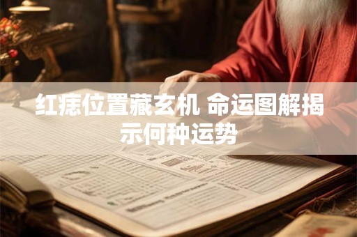 红痣位置藏玄机 命运图解揭示何种运势