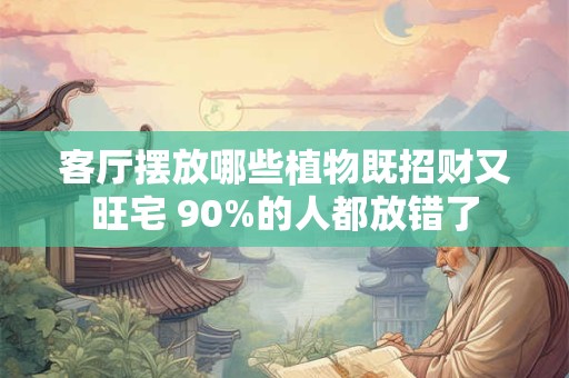 客厅摆放哪些植物既招财又旺宅 90%的人都放错了