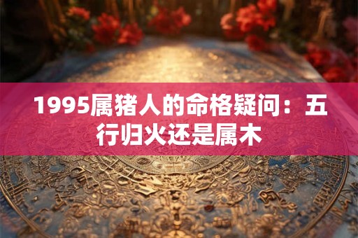 1995属猪人的命格疑问：五行归火还是属木