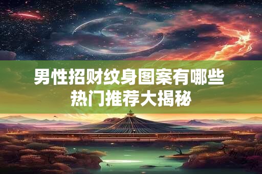 男性招财纹身图案有哪些 热门推荐大揭秘