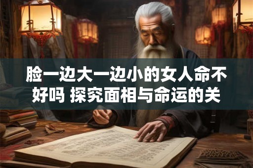 脸一边大一边小的女人命不好吗 探究面相与命运的关联
