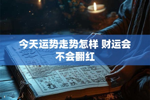 今天运势走势怎样 财运会不会翻红
