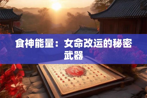食神能量：女命改运的秘密武器