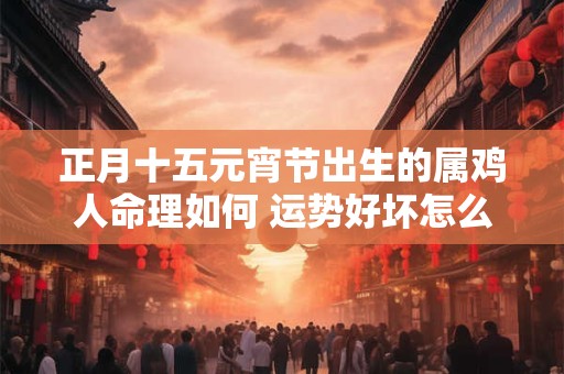 正月十五元宵节出生的属鸡人命理如何 运势好坏怎么看