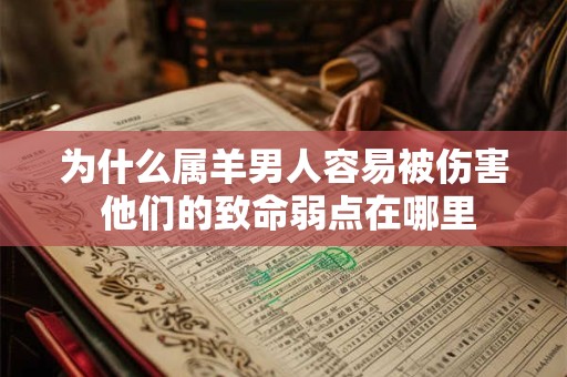 为什么属羊男人容易被伤害 他们的致命弱点在哪里