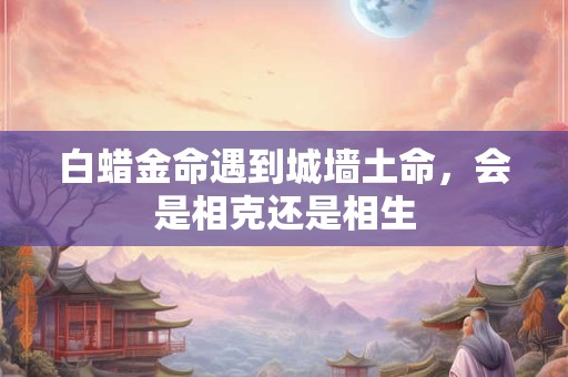 白蜡金命遇到城墙土命，会是相克还是相生