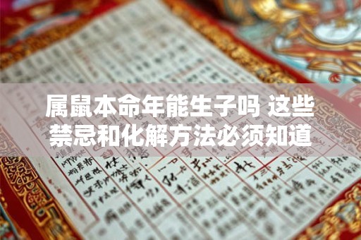 属鼠本命年能生子吗 这些禁忌和化解方法必须知道