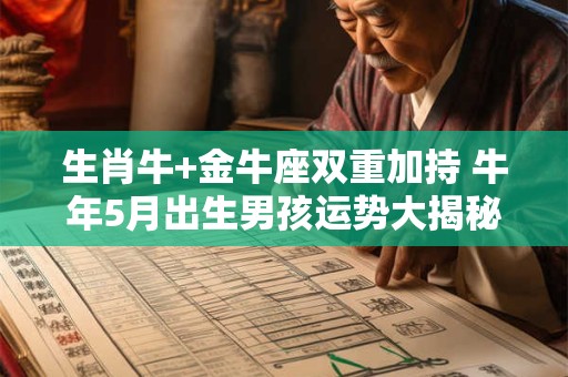 生肖牛+金牛座双重加持 牛年5月出生男孩运势大揭秘