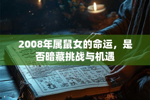 2008年属鼠女的命运，是否暗藏挑战与机遇