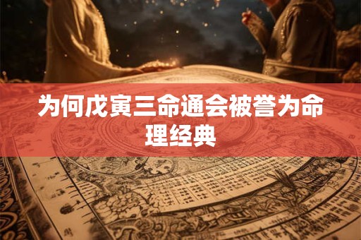 为何戊寅三命通会被誉为命理经典