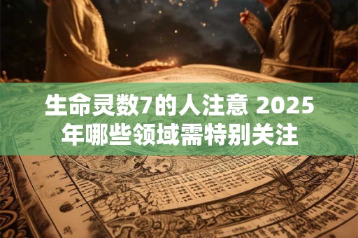 生命灵数7的人注意 2025年哪些领域需特别关注