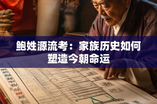 鲍姓源流考：家族历史如何塑造今朝命运