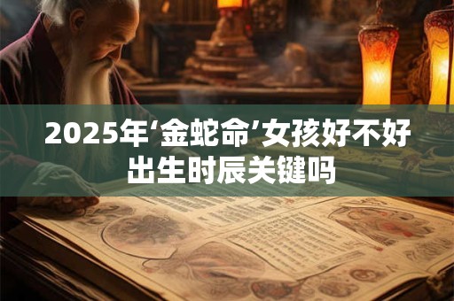 2025年‘金蛇命’女孩好不好 出生时辰关键吗