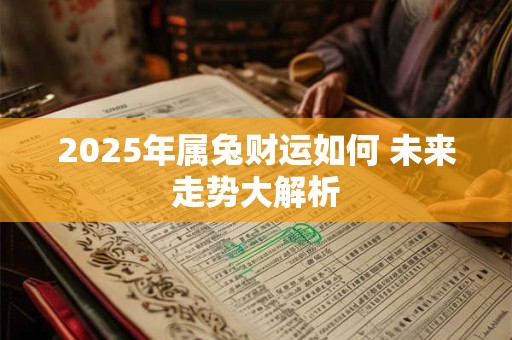 2025年属兔财运如何 未来走势大解析