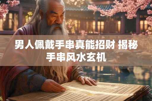 男人佩戴手串真能招财 揭秘手串风水玄机