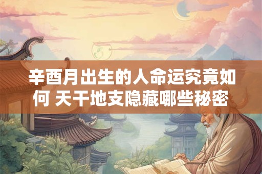 辛酉月出生的人命运究竟如何 天干地支隐藏哪些秘密