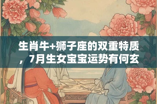 生肖牛+狮子座的双重特质，7月生女宝宝运势有何玄机