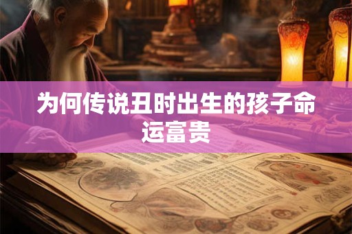 为何传说丑时出生的孩子命运富贵