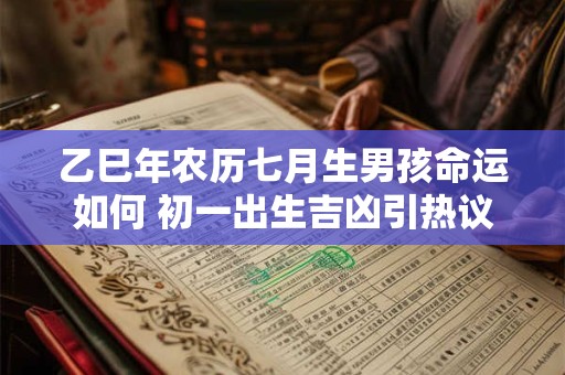 详细阅读:乙巳年农历七月生男孩命运如何 初一出生吉凶引热议 乙巳年农历七月生男孩命运如何 初一出生吉凶引热议