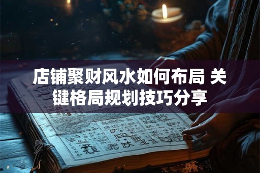 店铺聚财风水如何布局 关键格局规划技巧分享