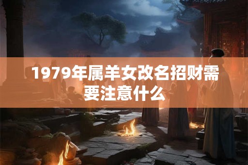 1979年属羊女改名招财需要注意什么