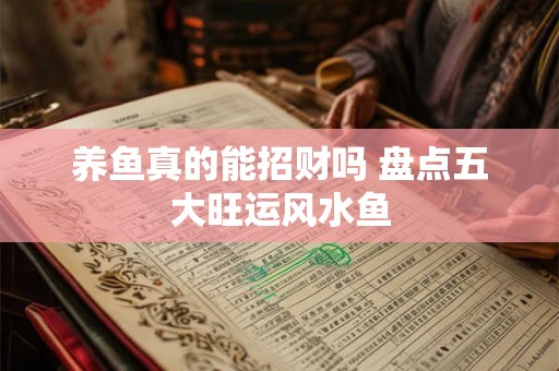 养鱼真的能招财吗 盘点五大旺运风水鱼