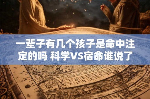 一辈子有几个孩子是命中注定的吗 科学VS宿命谁说了算