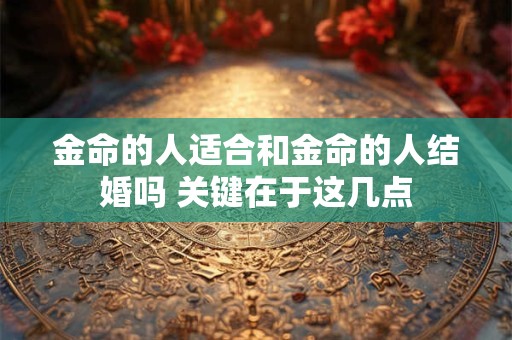 金命的人适合和金命的人结婚吗 关键在于这几点