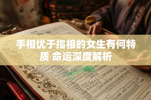 手相优于指相的女生有何特质 命运深度解析